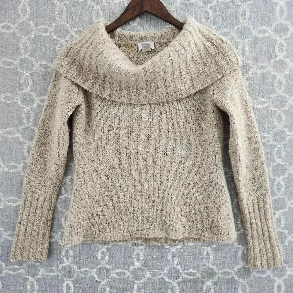 Ann Taylor Loft Wool Blend Cowl Neck Pullover Women's Sweater | Size: S
